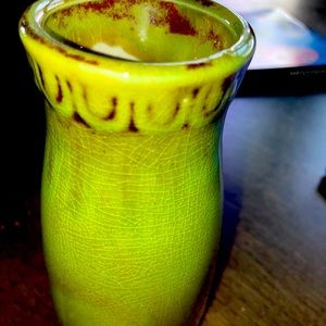 Green vintage vase